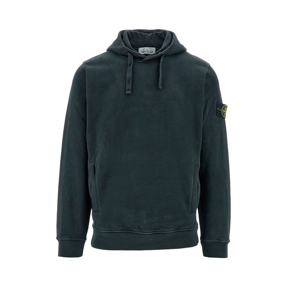 Stone island cotton hoodie sale