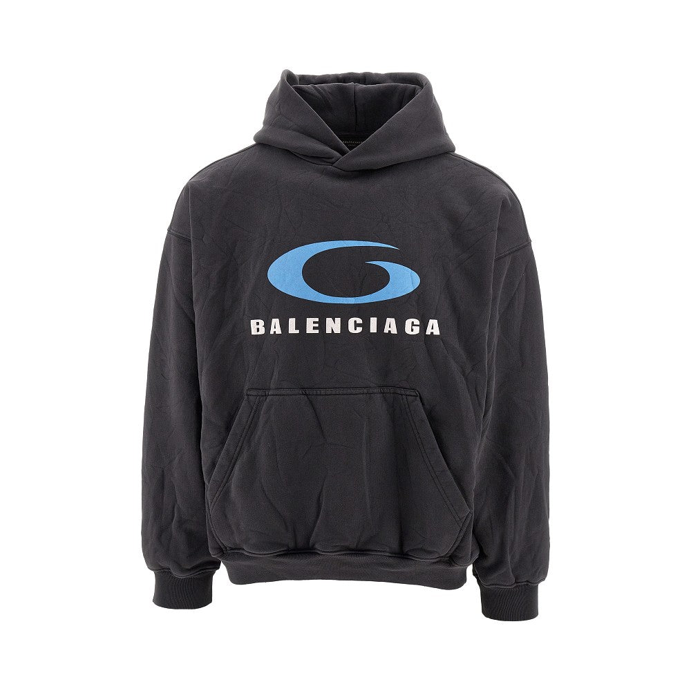 Felpa con cappuccio balenciaga on sale