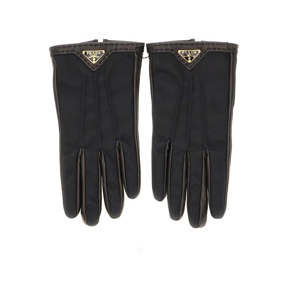 Prada leather gloves hotsell