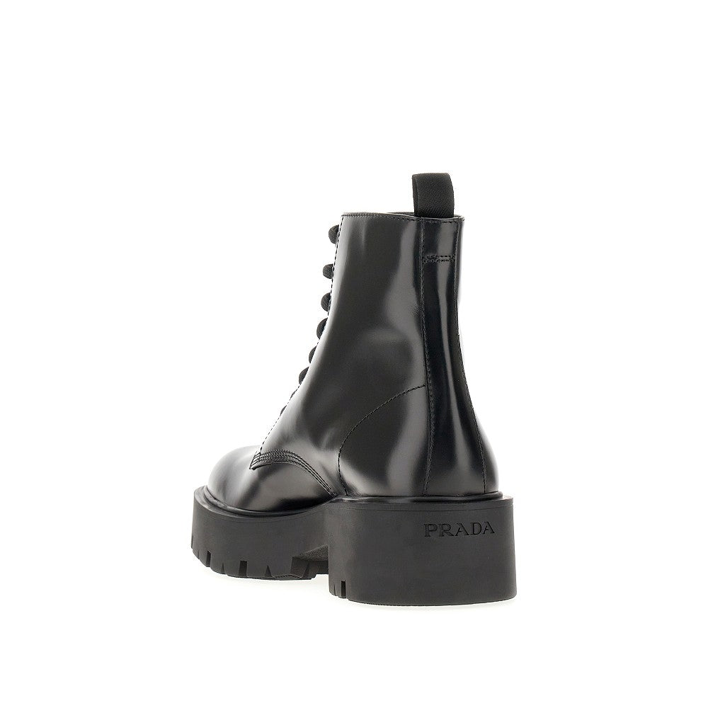 Prada lace up ankle boots online