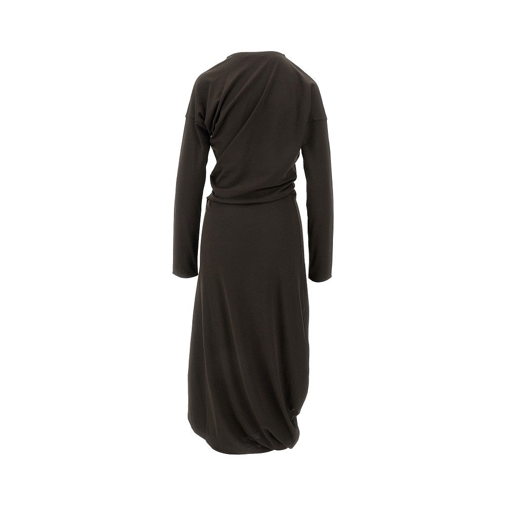 Long-sleeved Twisted dress