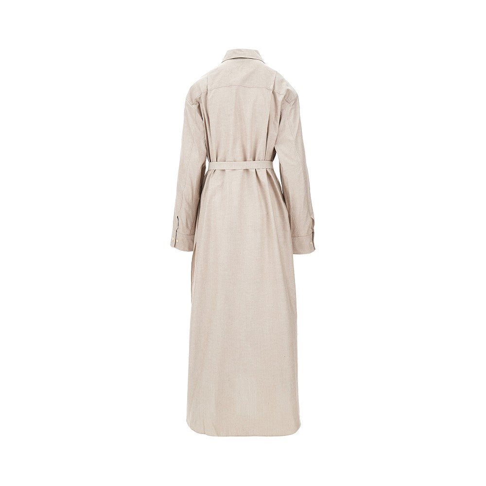 &#39;Whitelotus&#39; maxi shirt dress