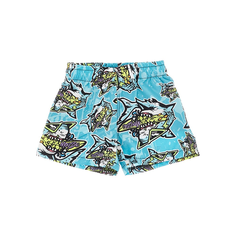 Lifeshark print swim shorts