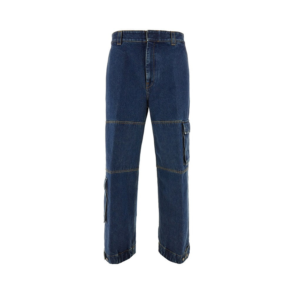 Wide leg cargo jeans