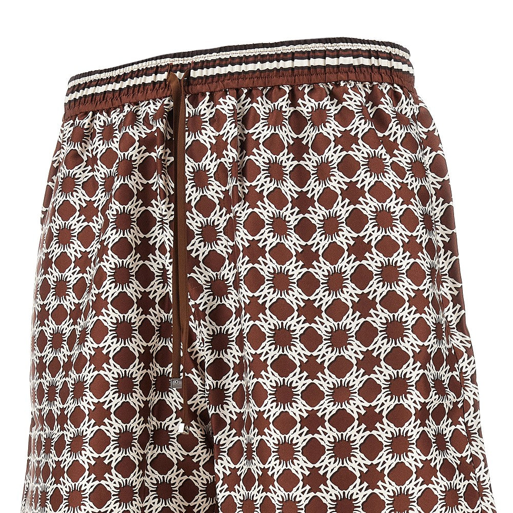 Silk bermuda shorts