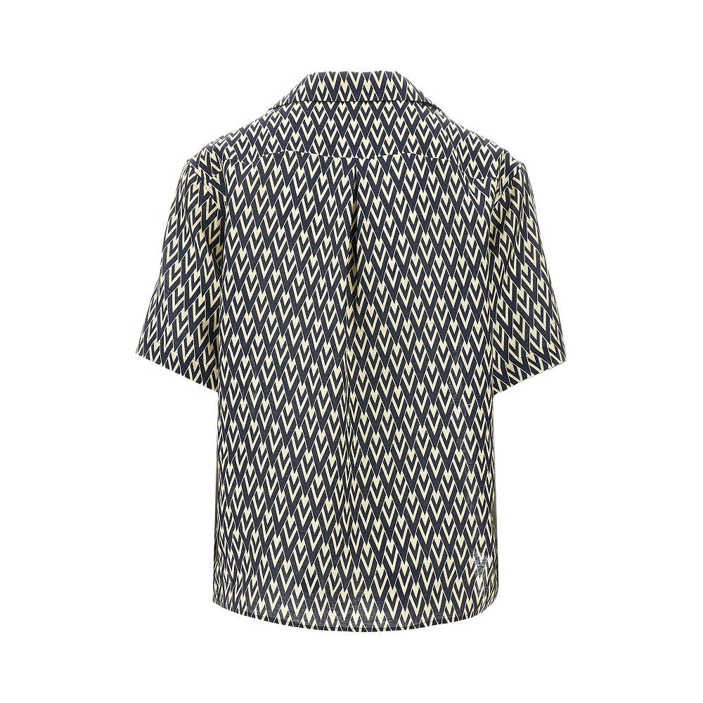 Camicia bowling in lino &#39;Toute la V&#39;