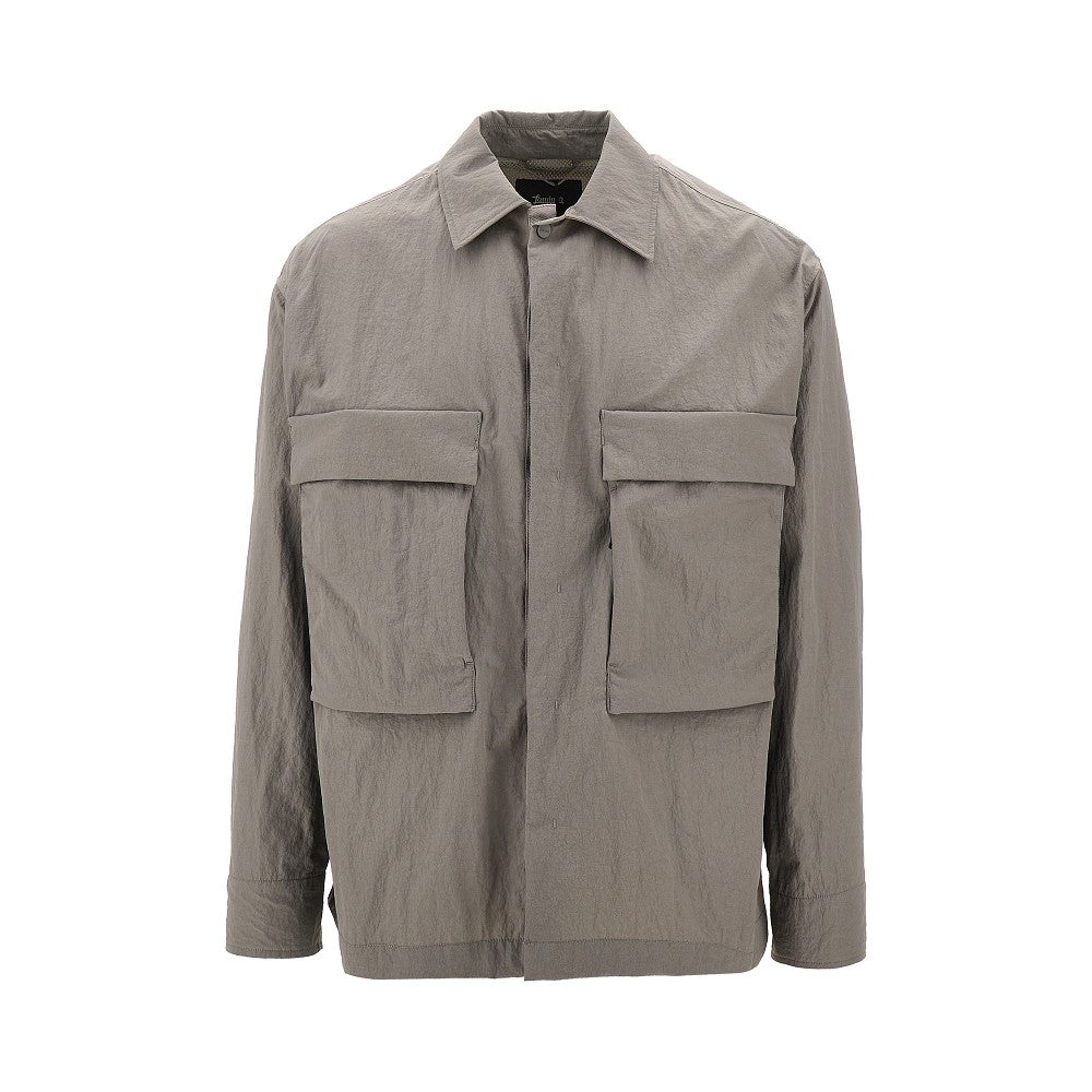 Tech-Crinkle Laminar shirt jacket