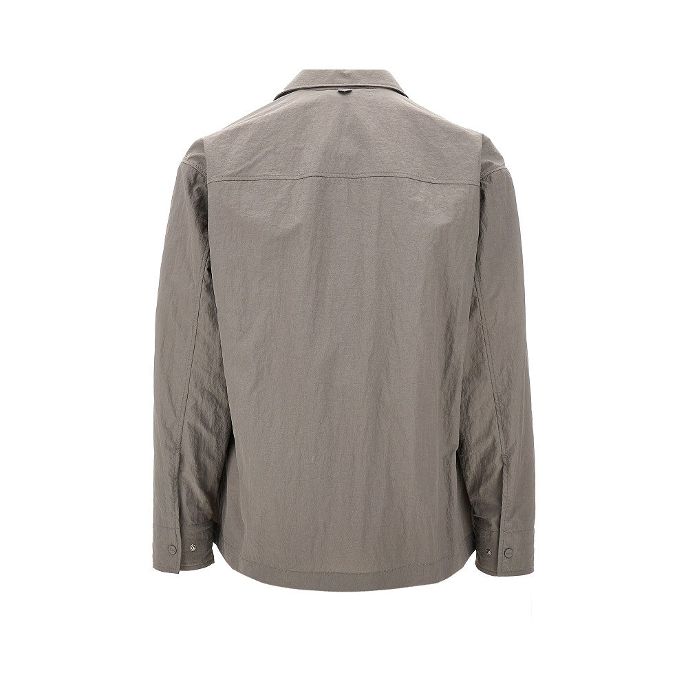 Tech-Crinkle Laminar shirt jacket