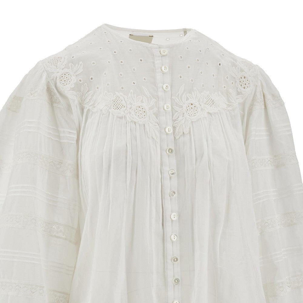 &#39;Gregoria&#39; cotton and silk blouse