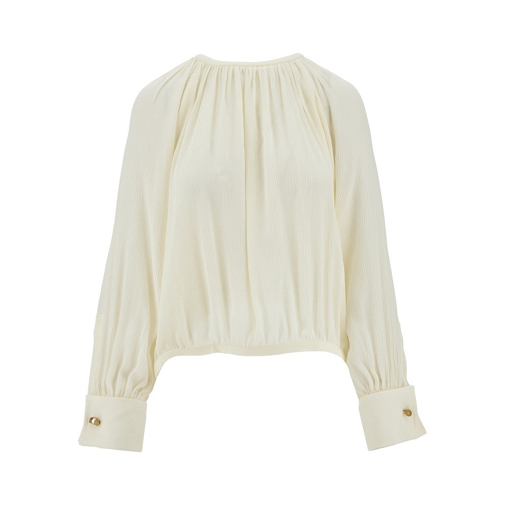 Silk creponne blouse