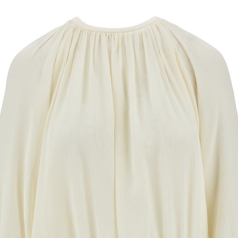 Silk creponne blouse