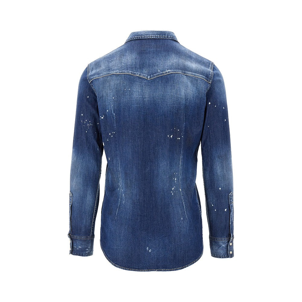 &#39;Fashion western&#39; denim shirt