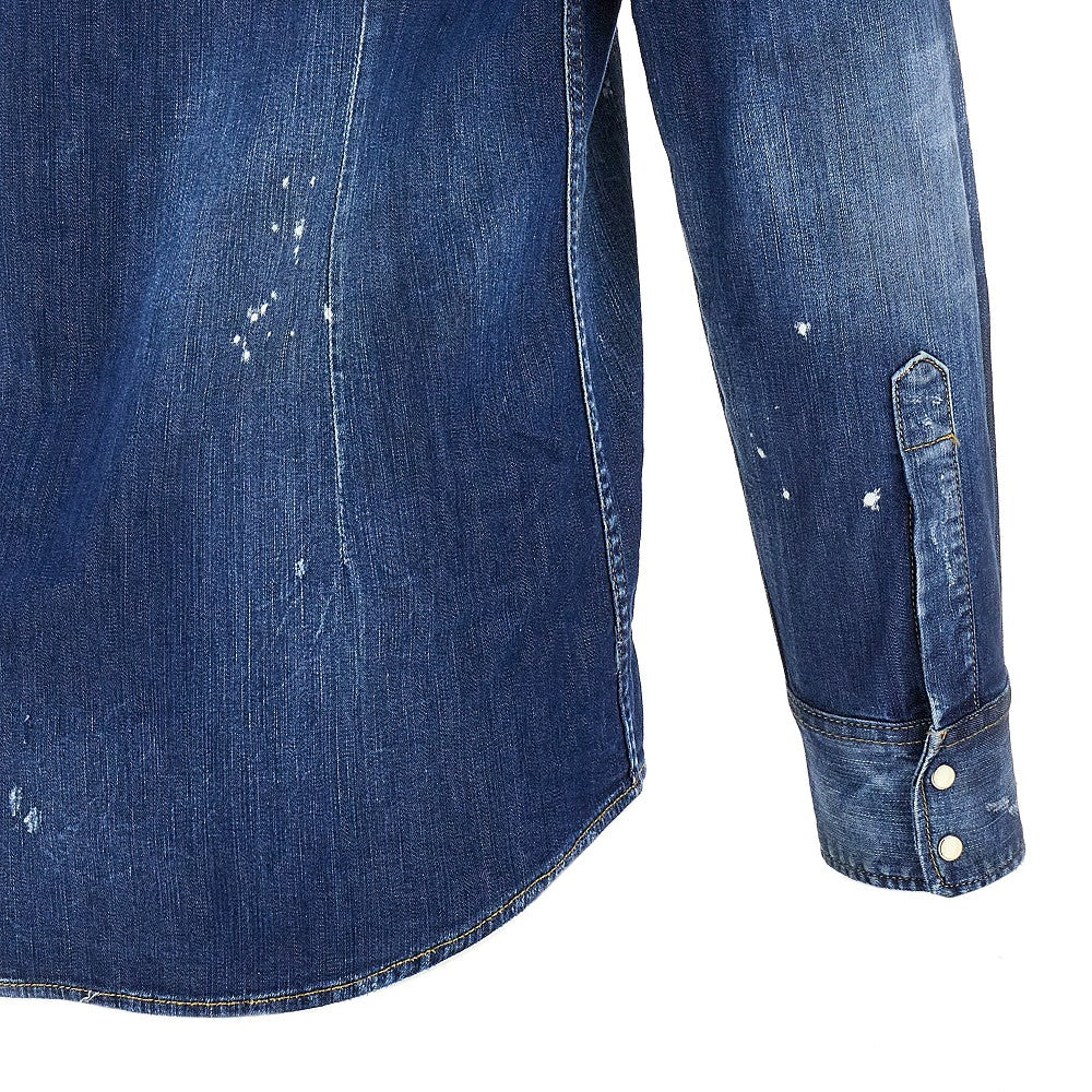 &#39;Fashion western&#39; denim shirt