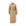 Gabardine trench coat with knitted sleeves