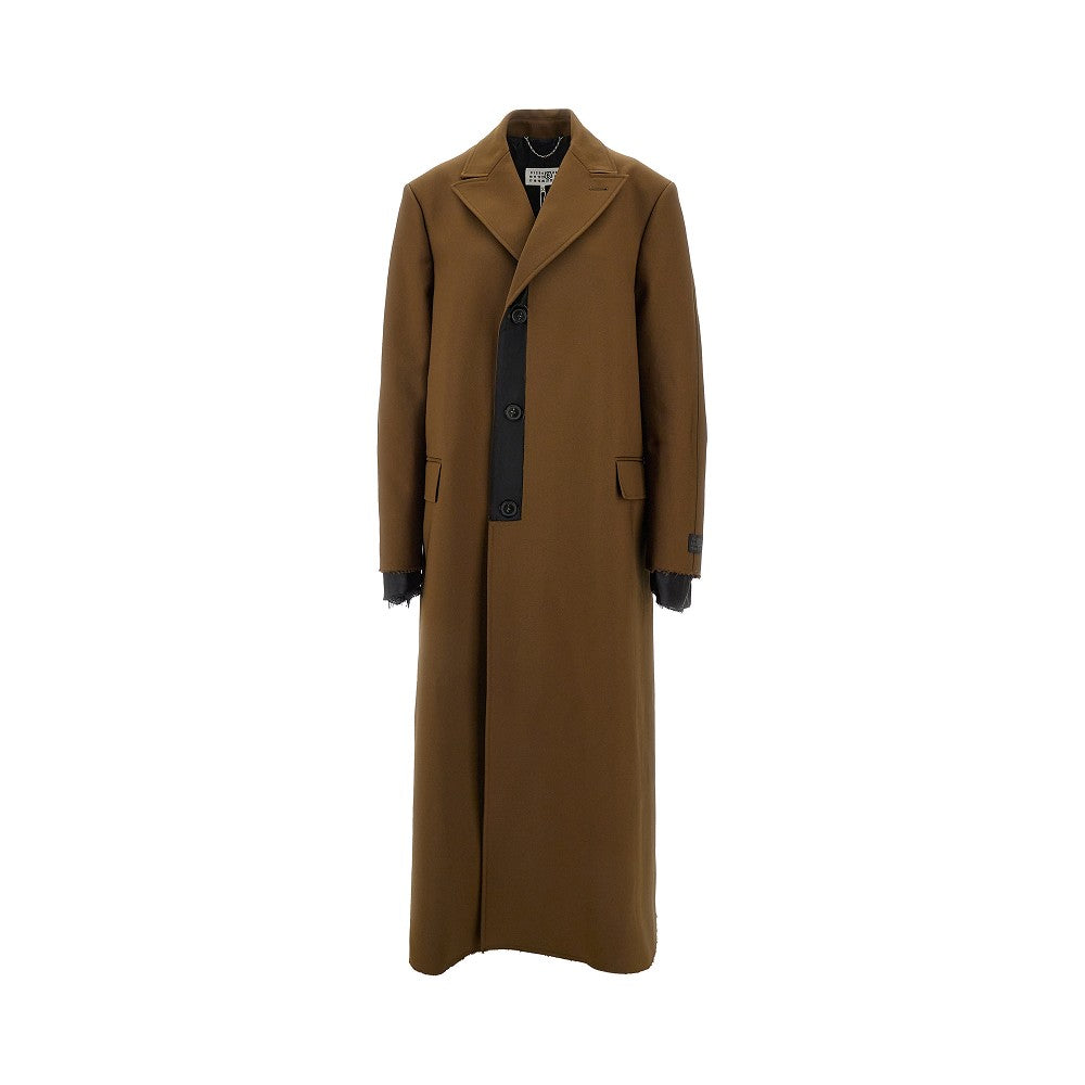 Gabardine long coat