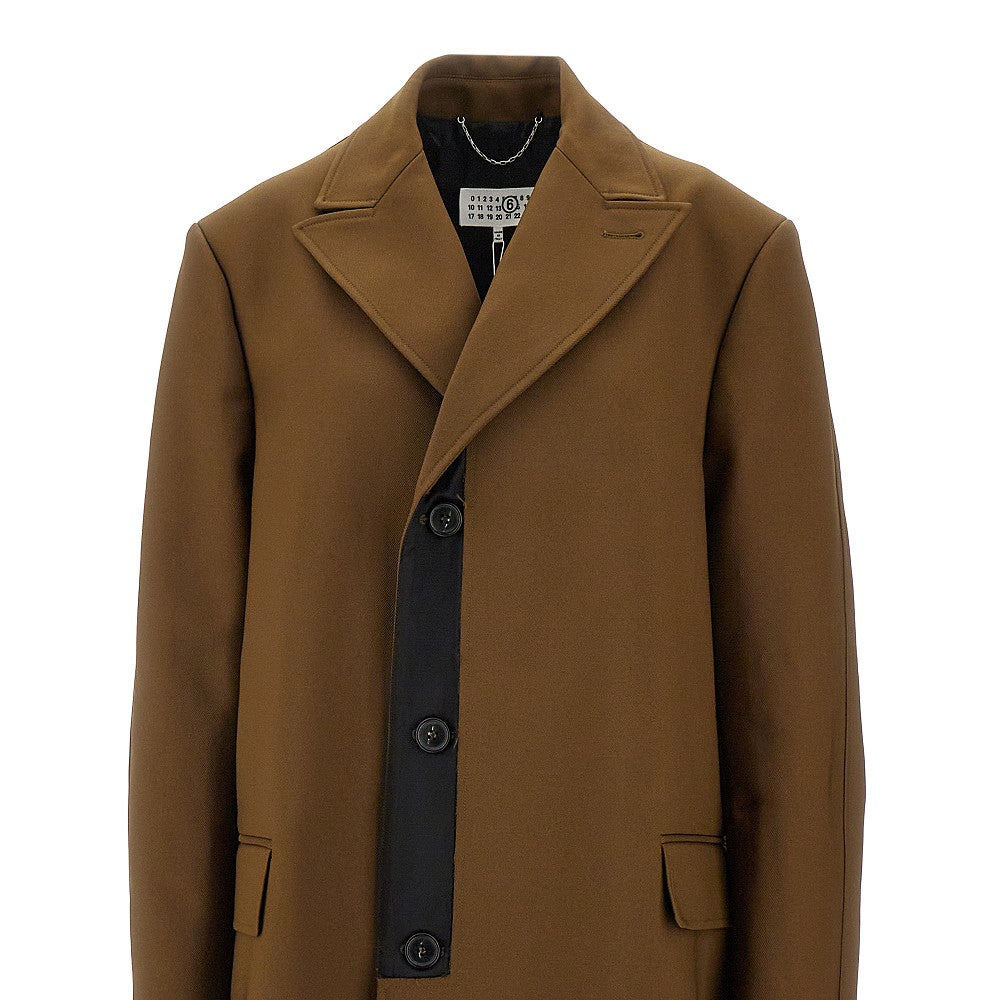 Gabardine long coat