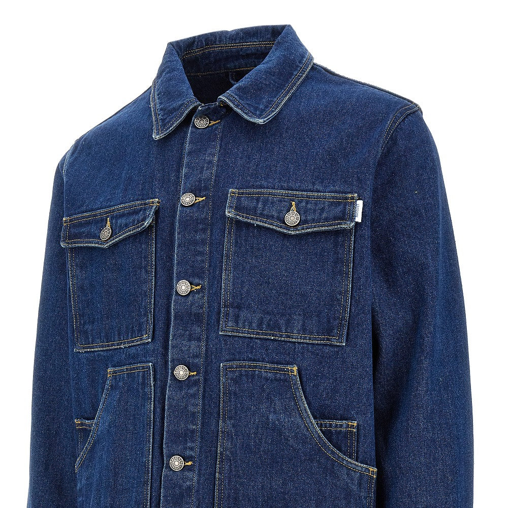 Giacca in denim con ricamo sul retro