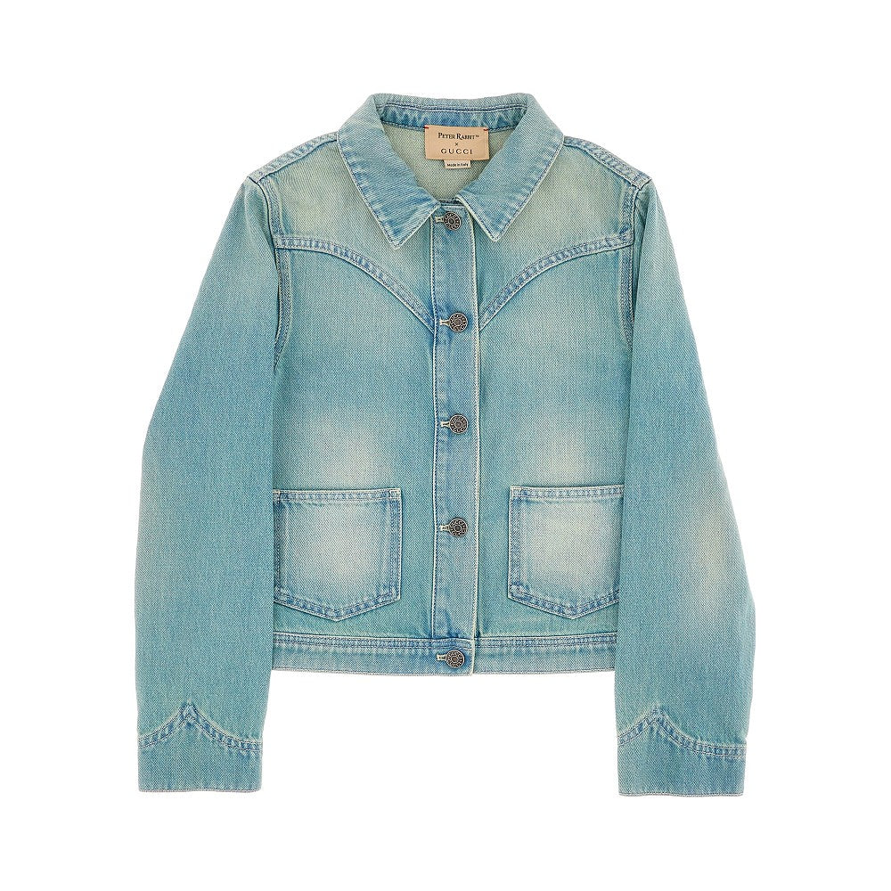 Giacca in denim con ricamo &#39;Peter Rabbit&#39;