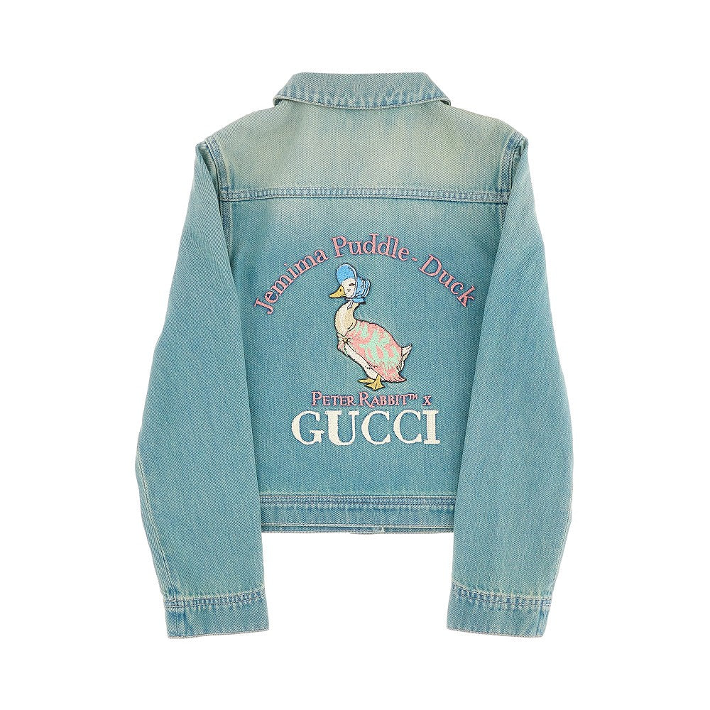 Giacca in denim con ricamo &#39;Peter Rabbit&#39;