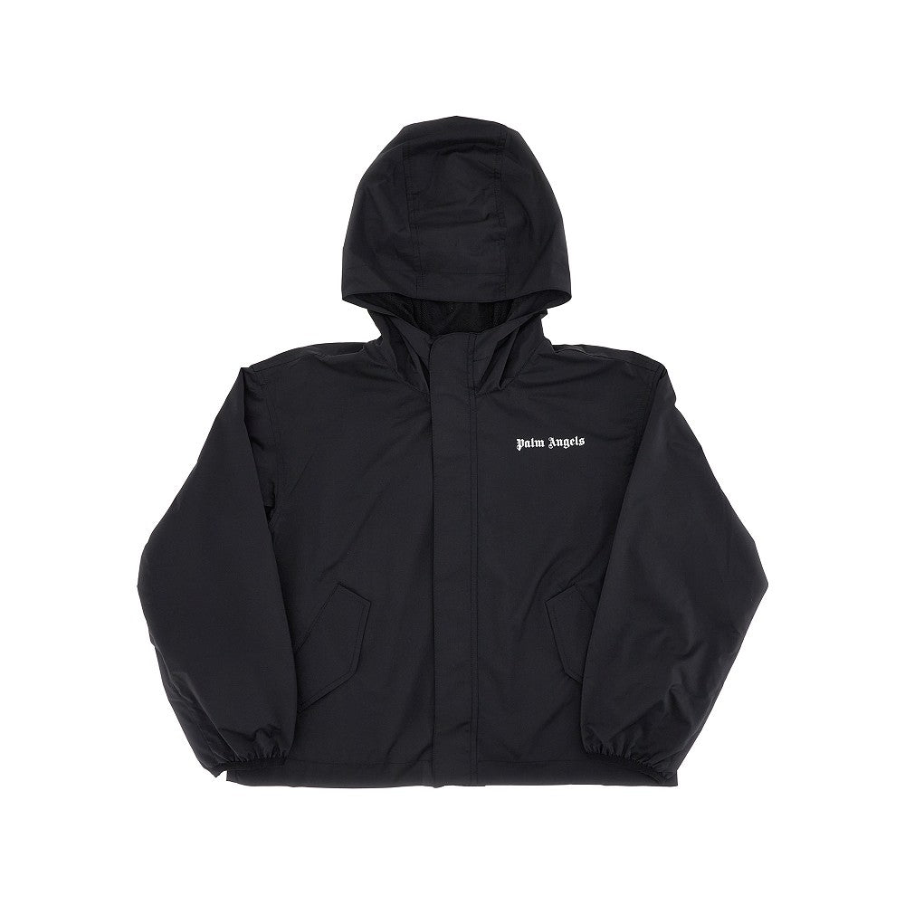 Windbreaker jacket with logo print