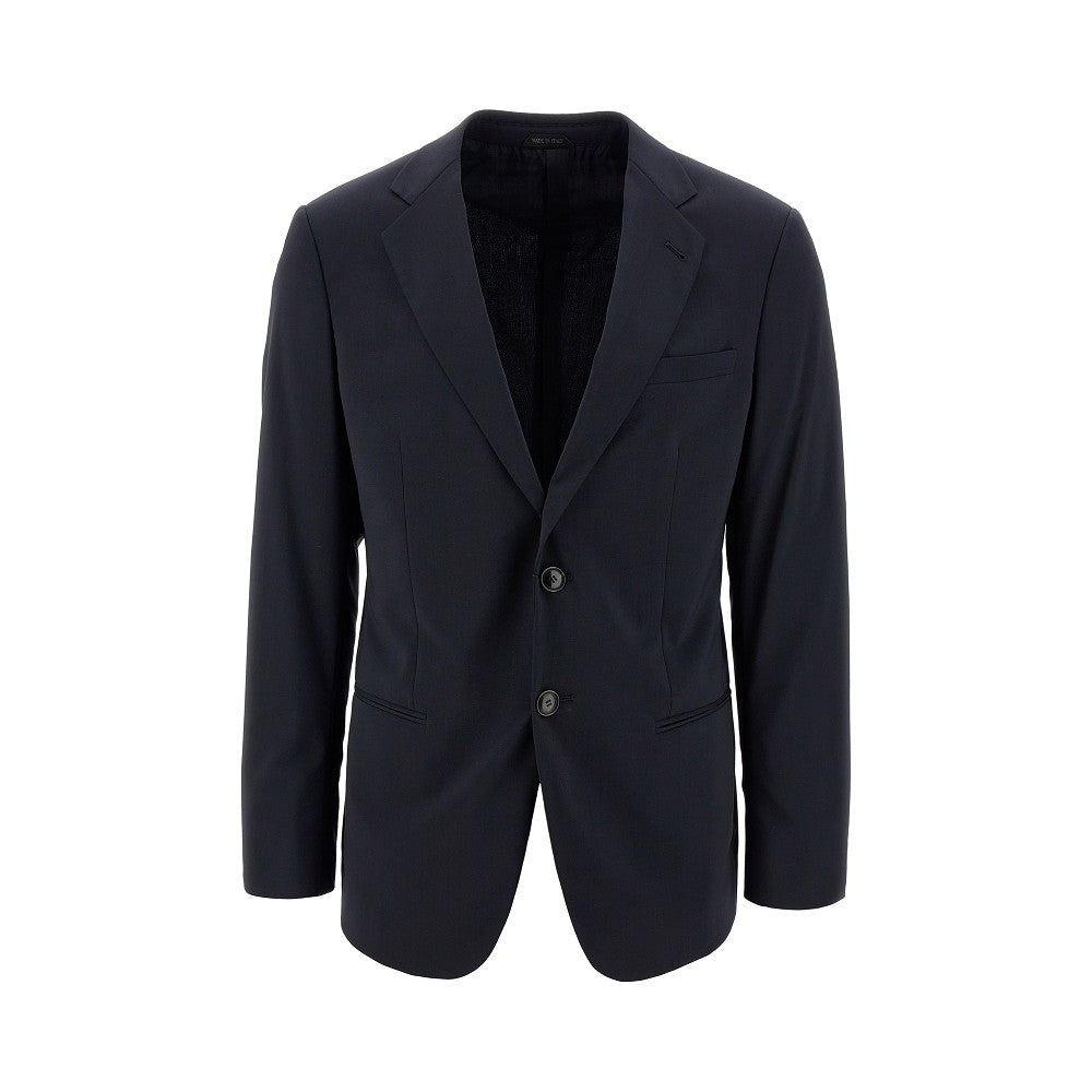 Virgin wool Soho line single-breasted jacket