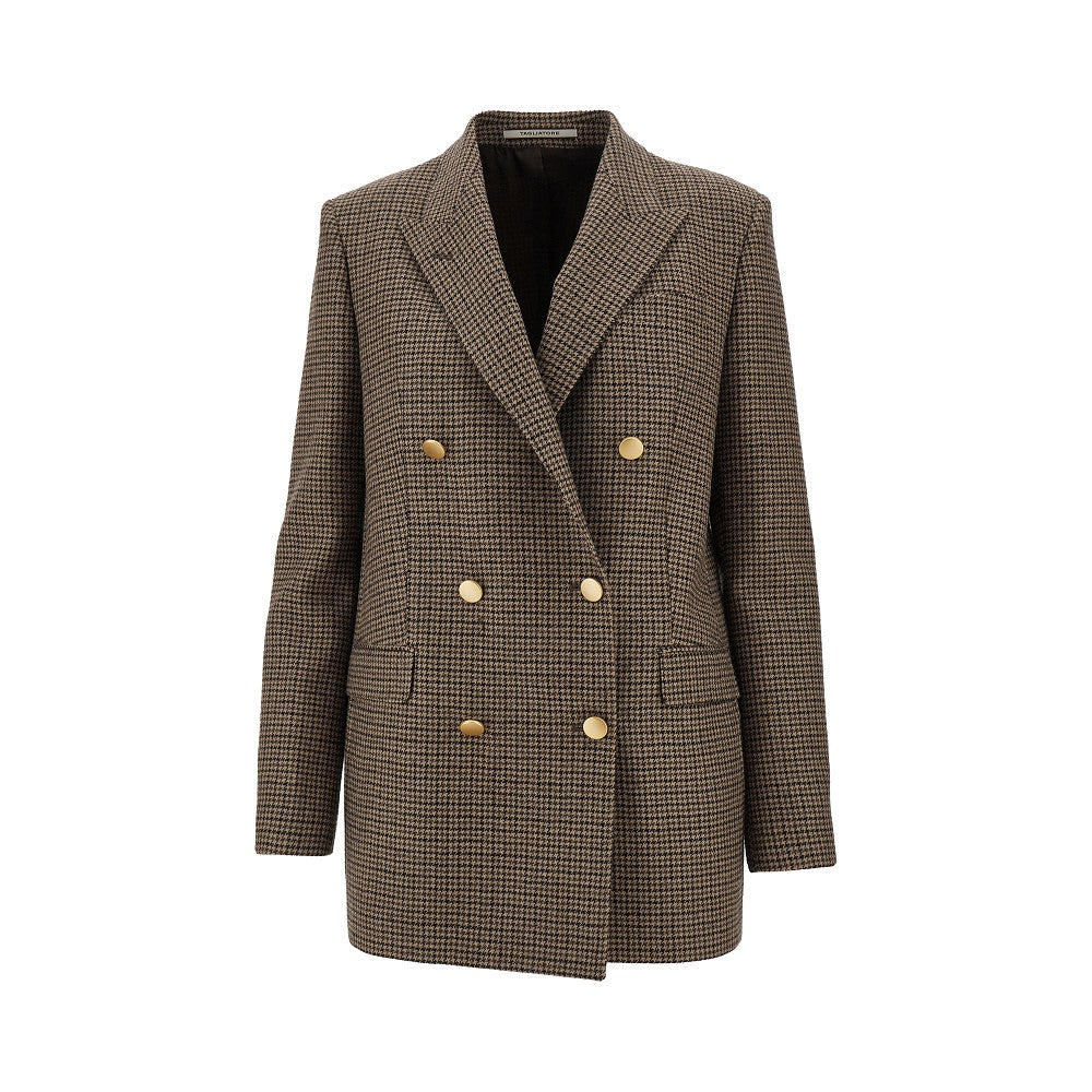 &#39;Jasmine&#39; 	houndstooth double-breasted jacket