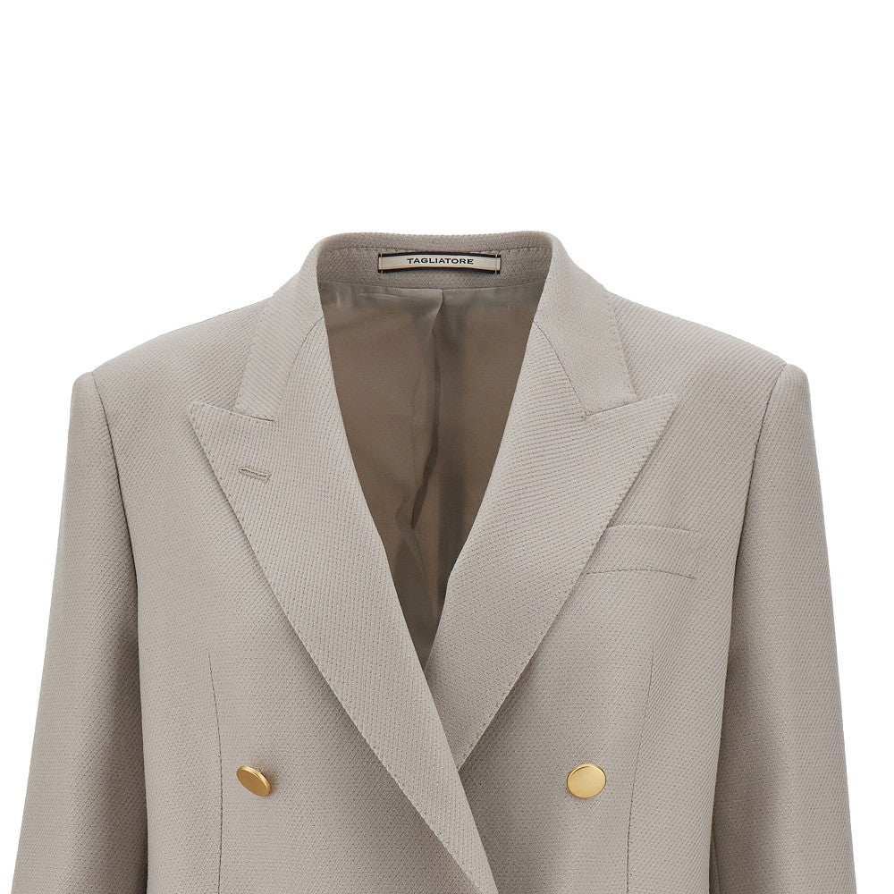 &#39;Jasmine&#39; double-breasted gabardine jacket