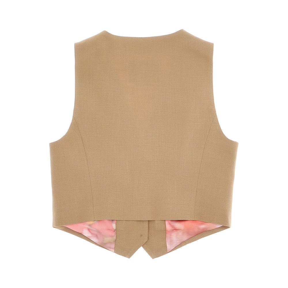 Canvas tailored vest