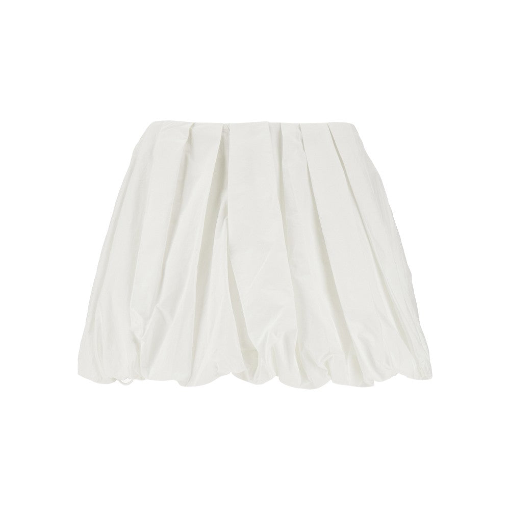 Poplin balloon mini skirt