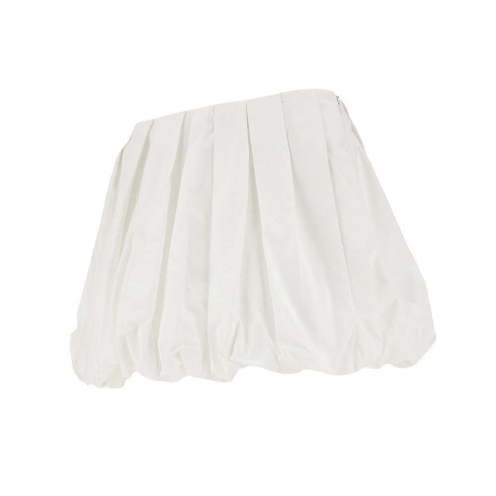 Poplin balloon mini skirt