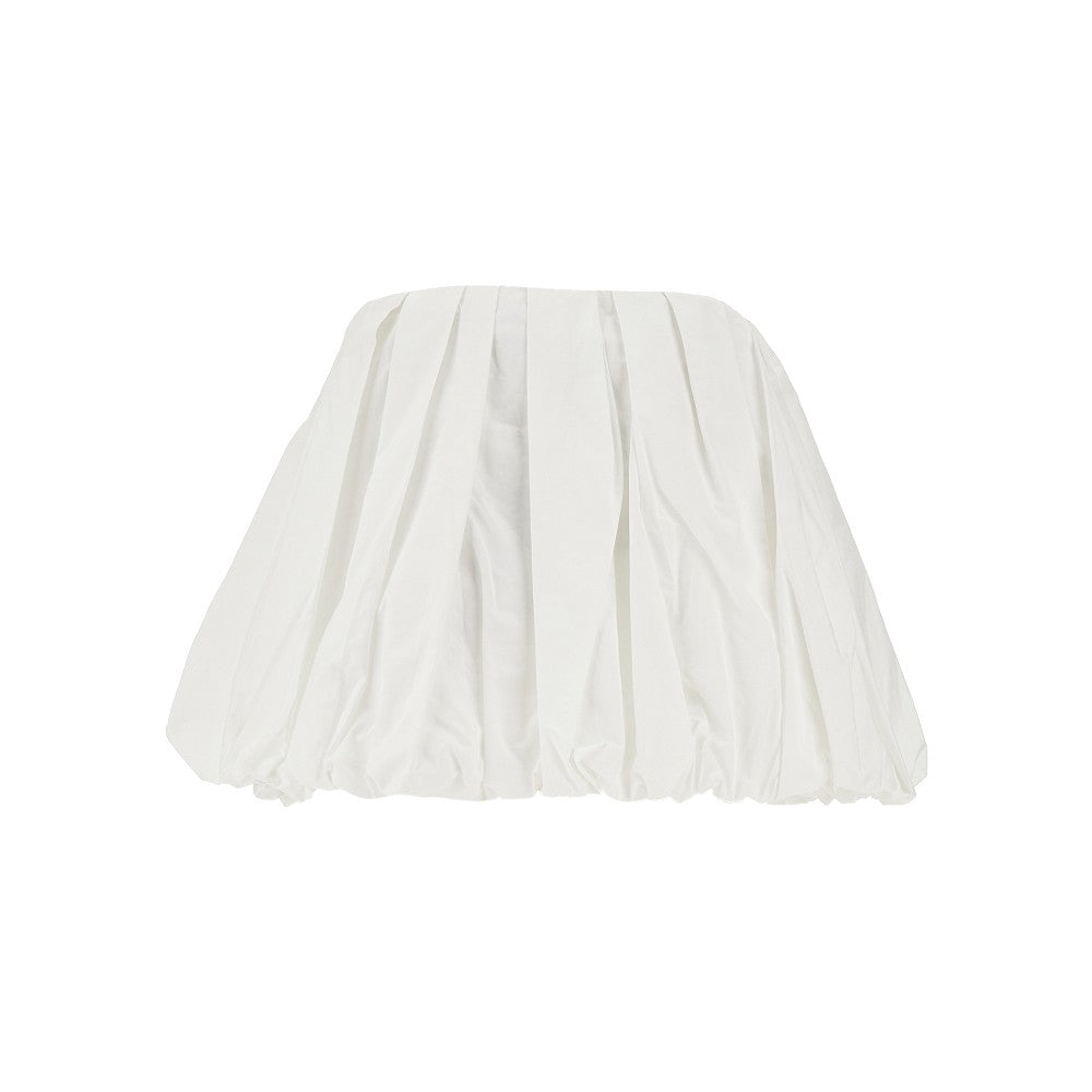 Poplin balloon mini skirt