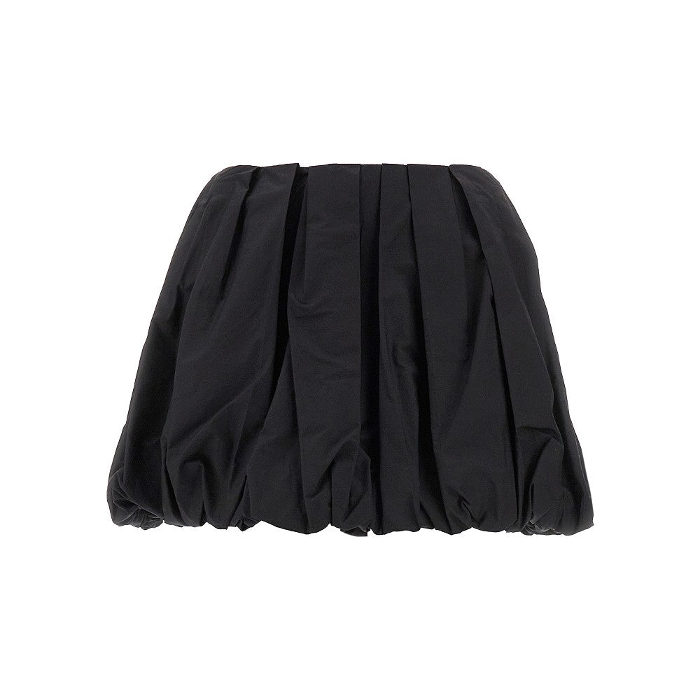 Poplin balloon mini skirt