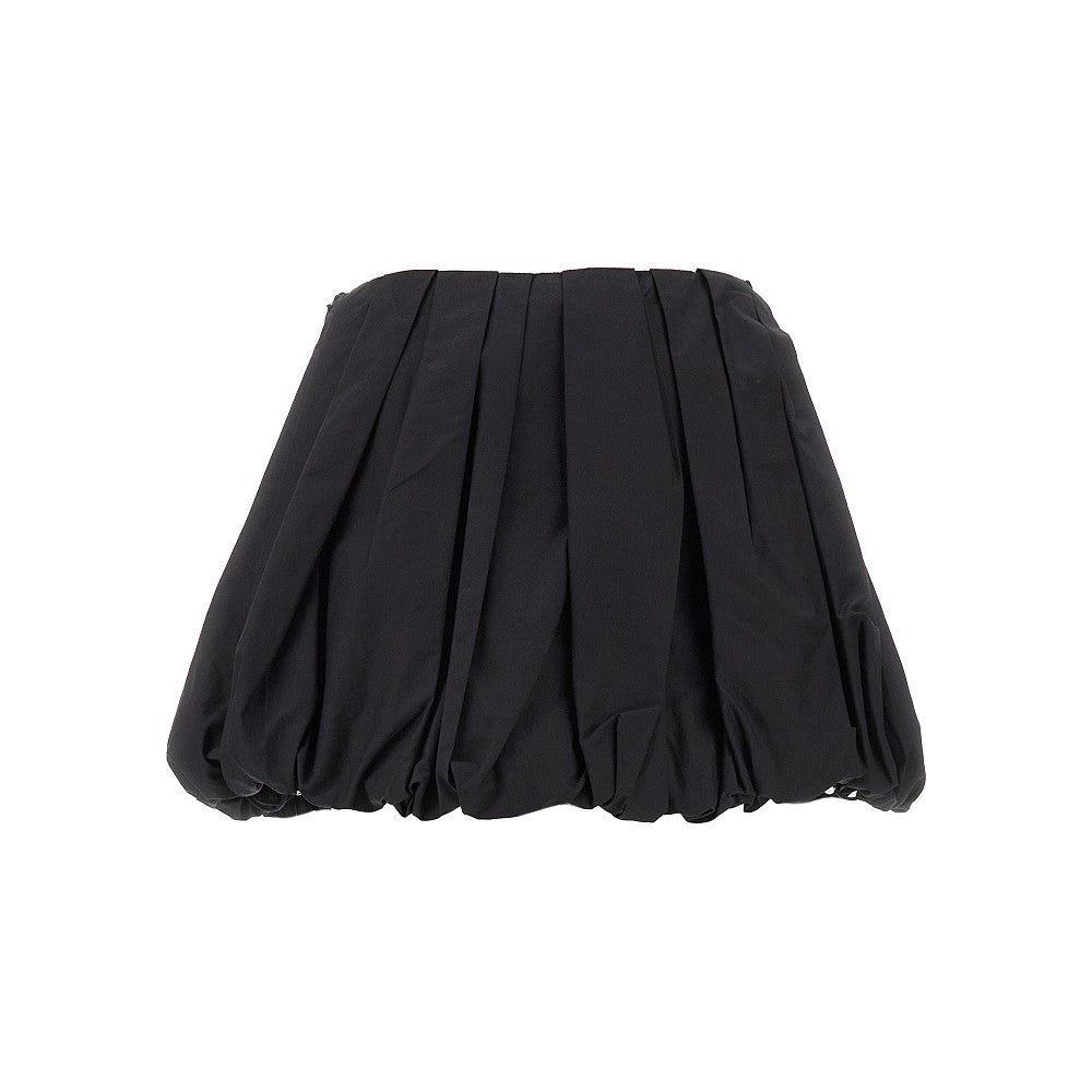 Poplin balloon mini skirt