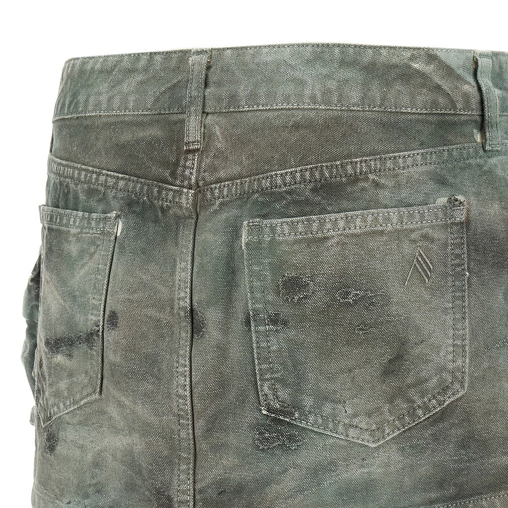 &#39;Fay&#39; stained denim mini skirt