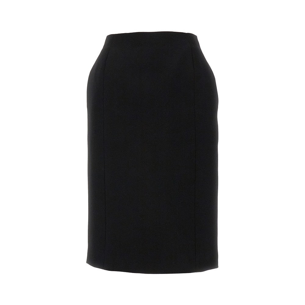 &#39;Hourglass&#39; wool knee-length skirt