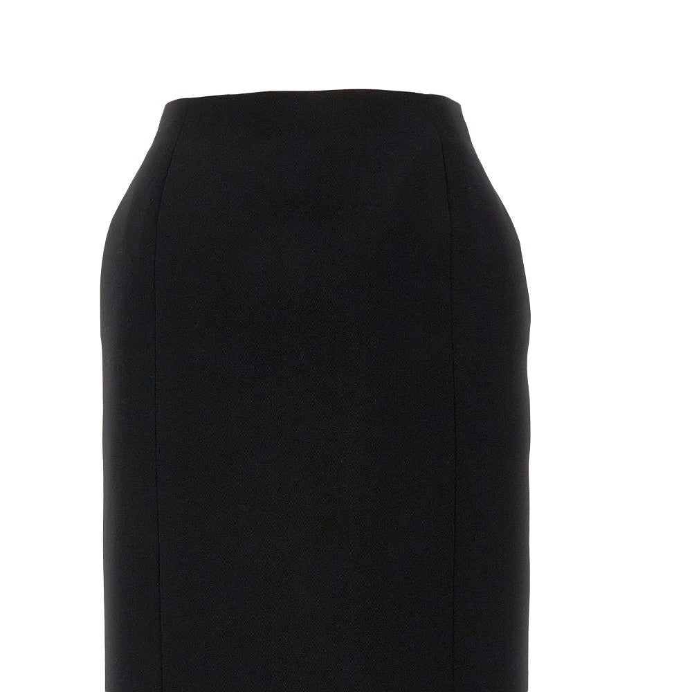 &#39;Hourglass&#39; wool knee-length skirt