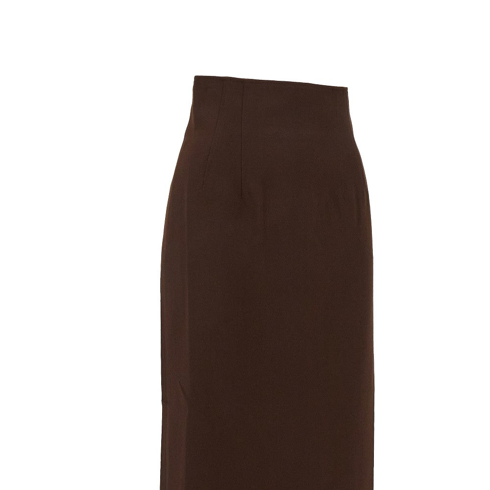 Stretch wool-blend &#39;Shelby&#39; long skirt