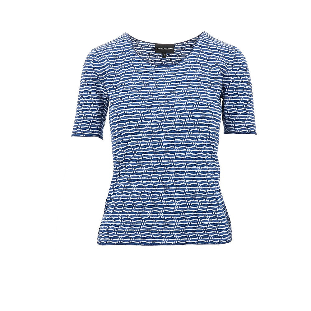 T-shirt in jersey jacquard