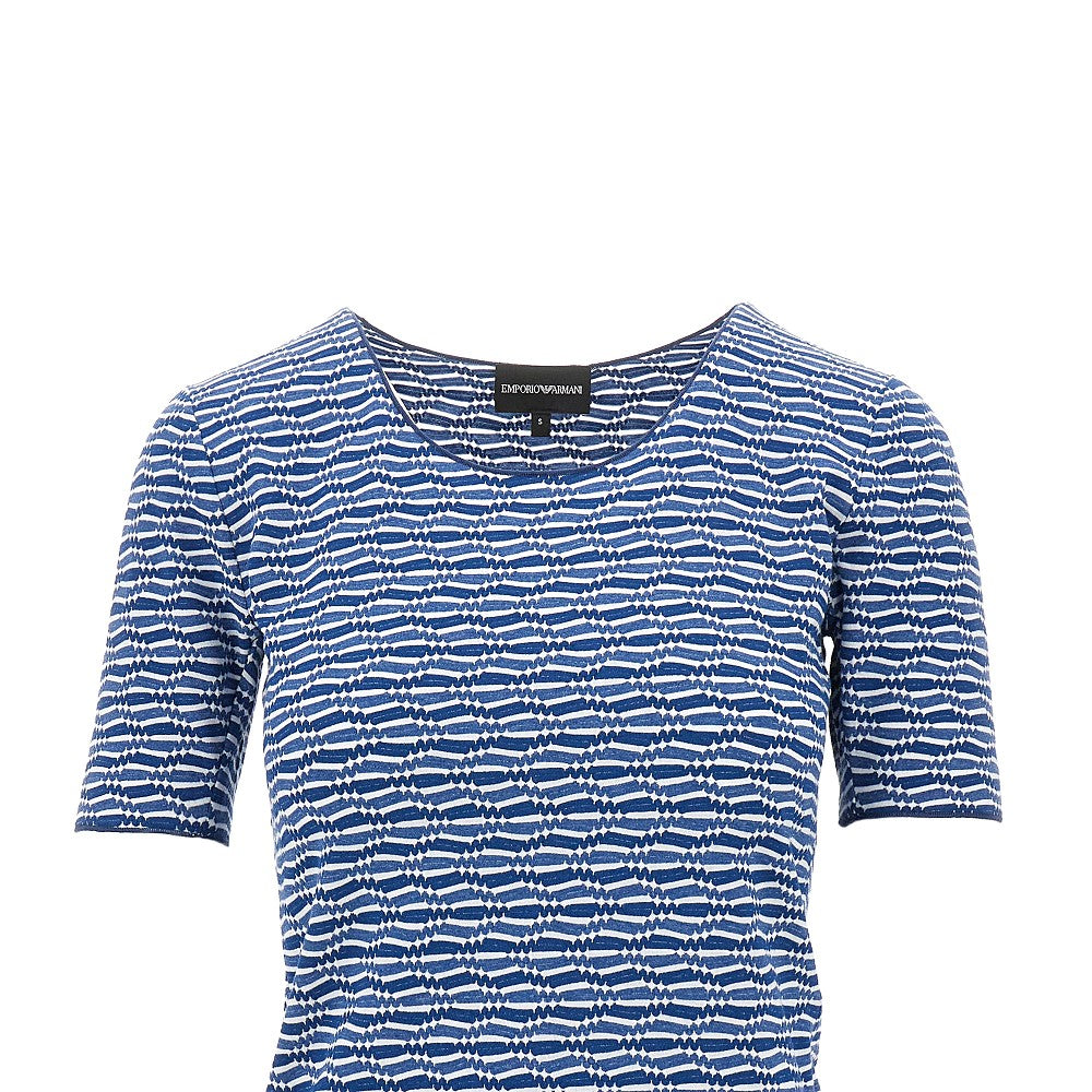 T-shirt in jersey jacquard