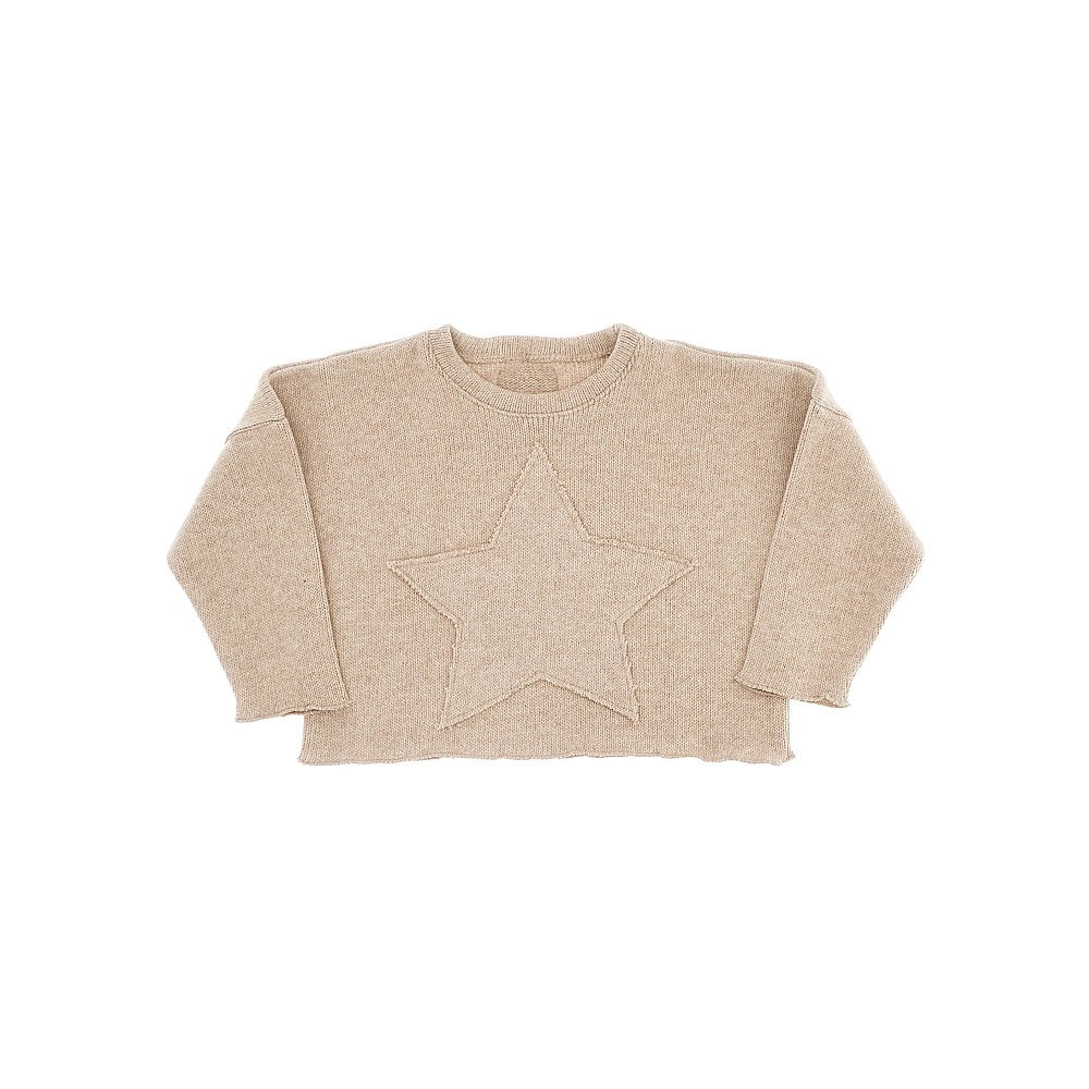 Wool-blend cropped sweater