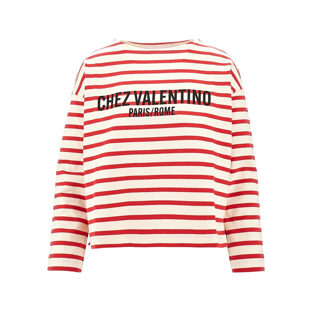 T-shirt &#39;Chez Valentino&#39; in jersey