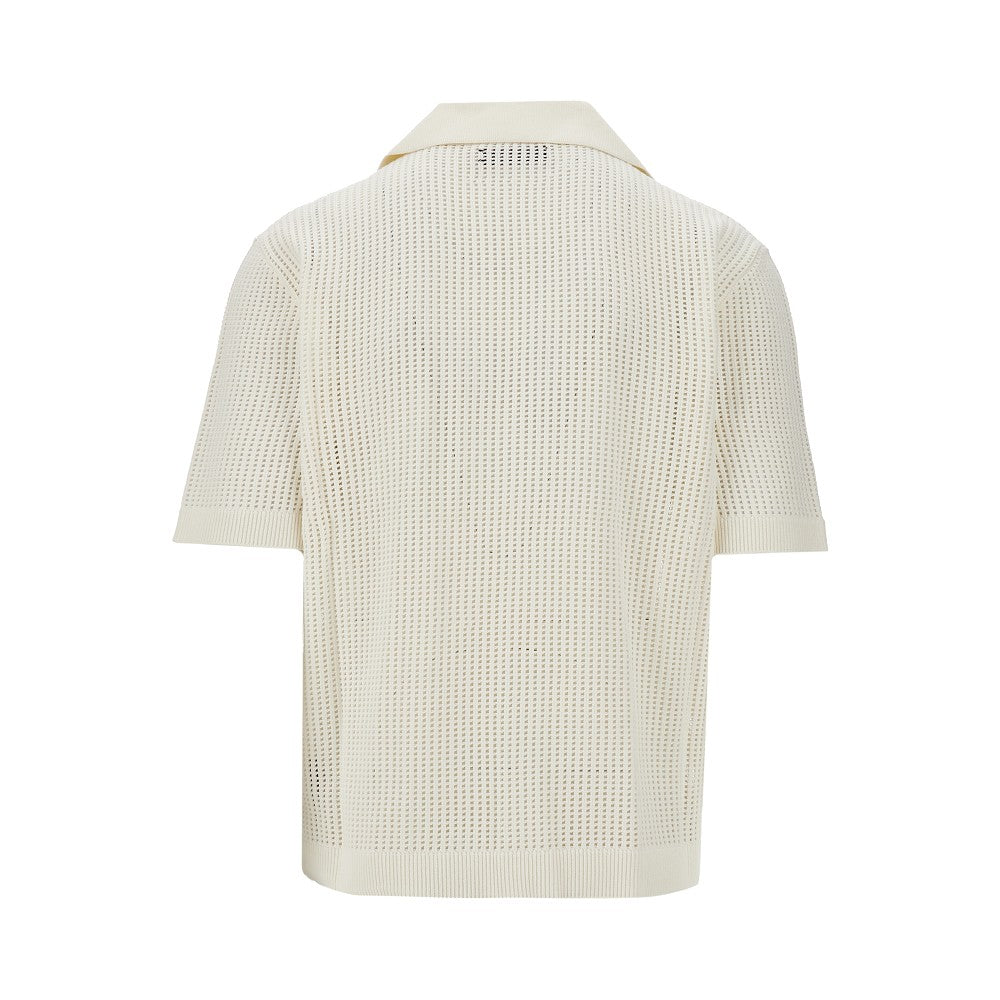 Net knitted bowling shirt