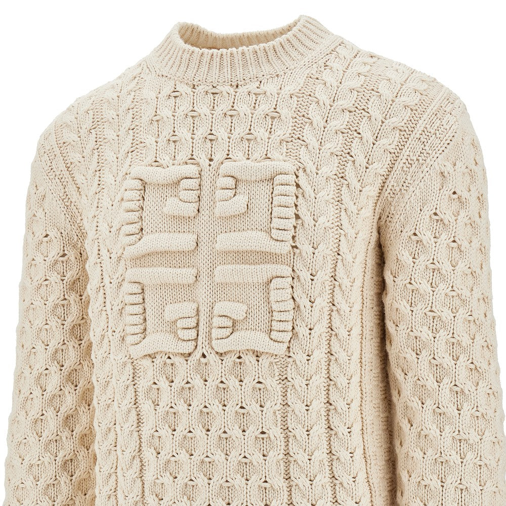 Cotton-blend 4G sweater