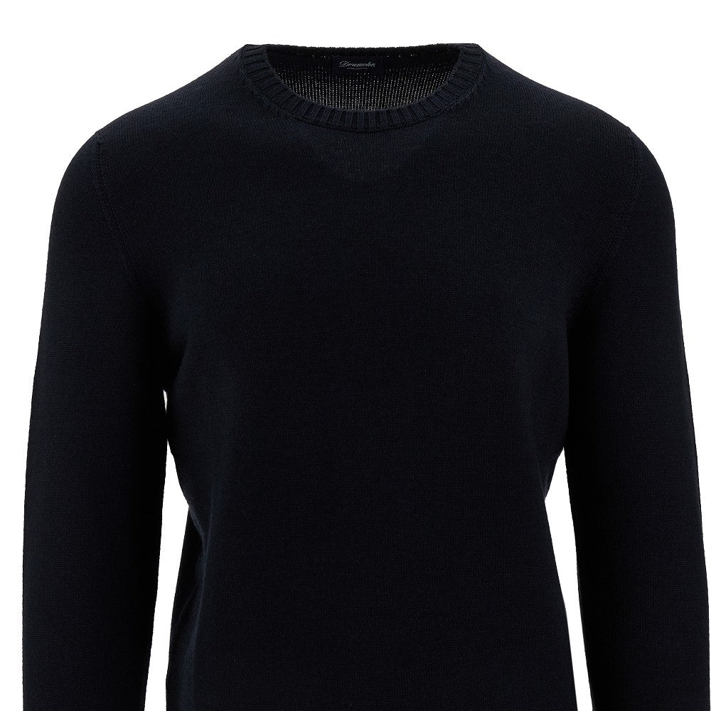 Extrafine Merino wool crewneck sweater