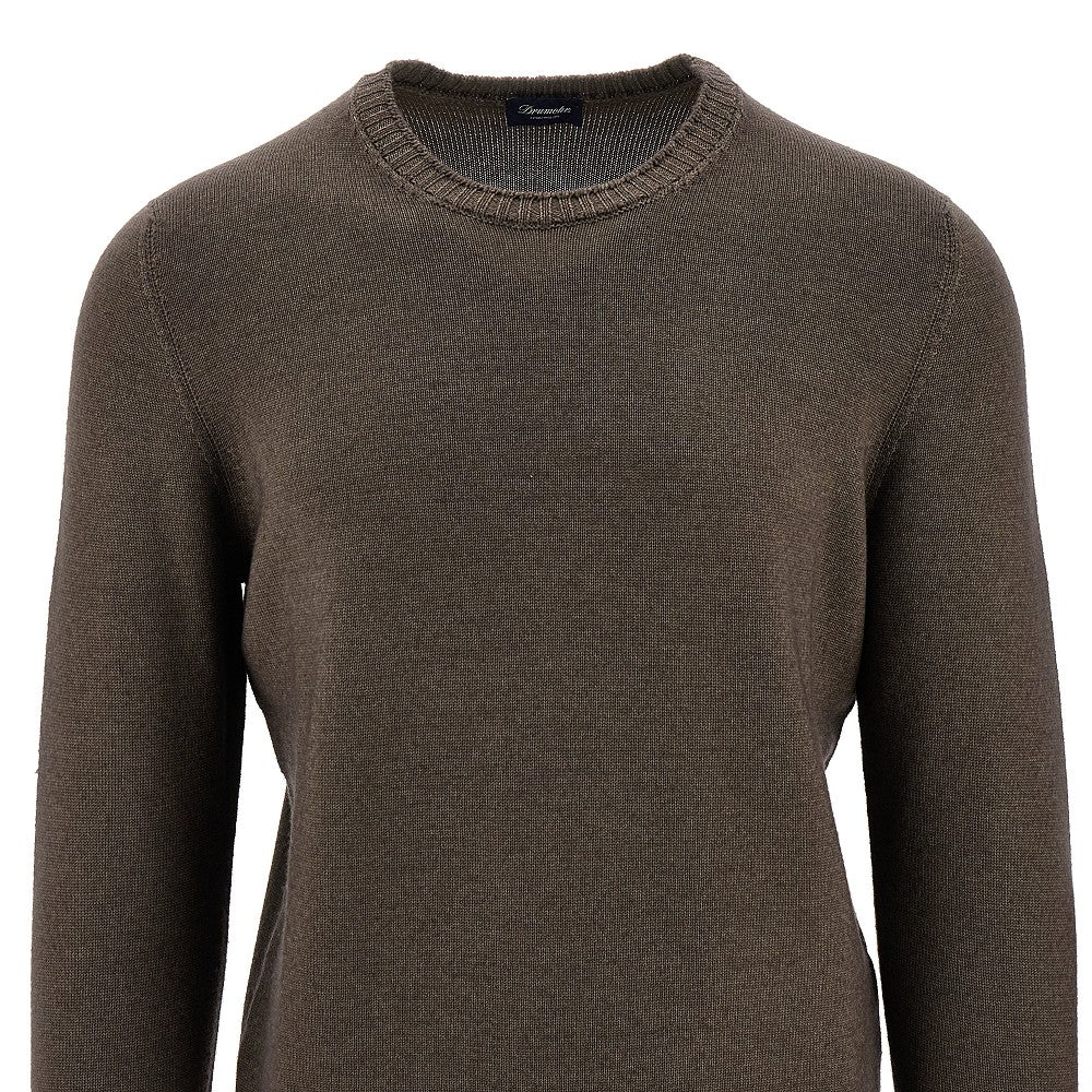 Extrafine Merino wool crewneck sweater