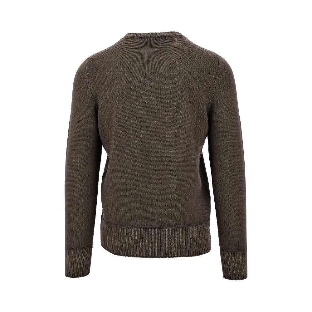 Extrafine Merino wool crewneck sweater