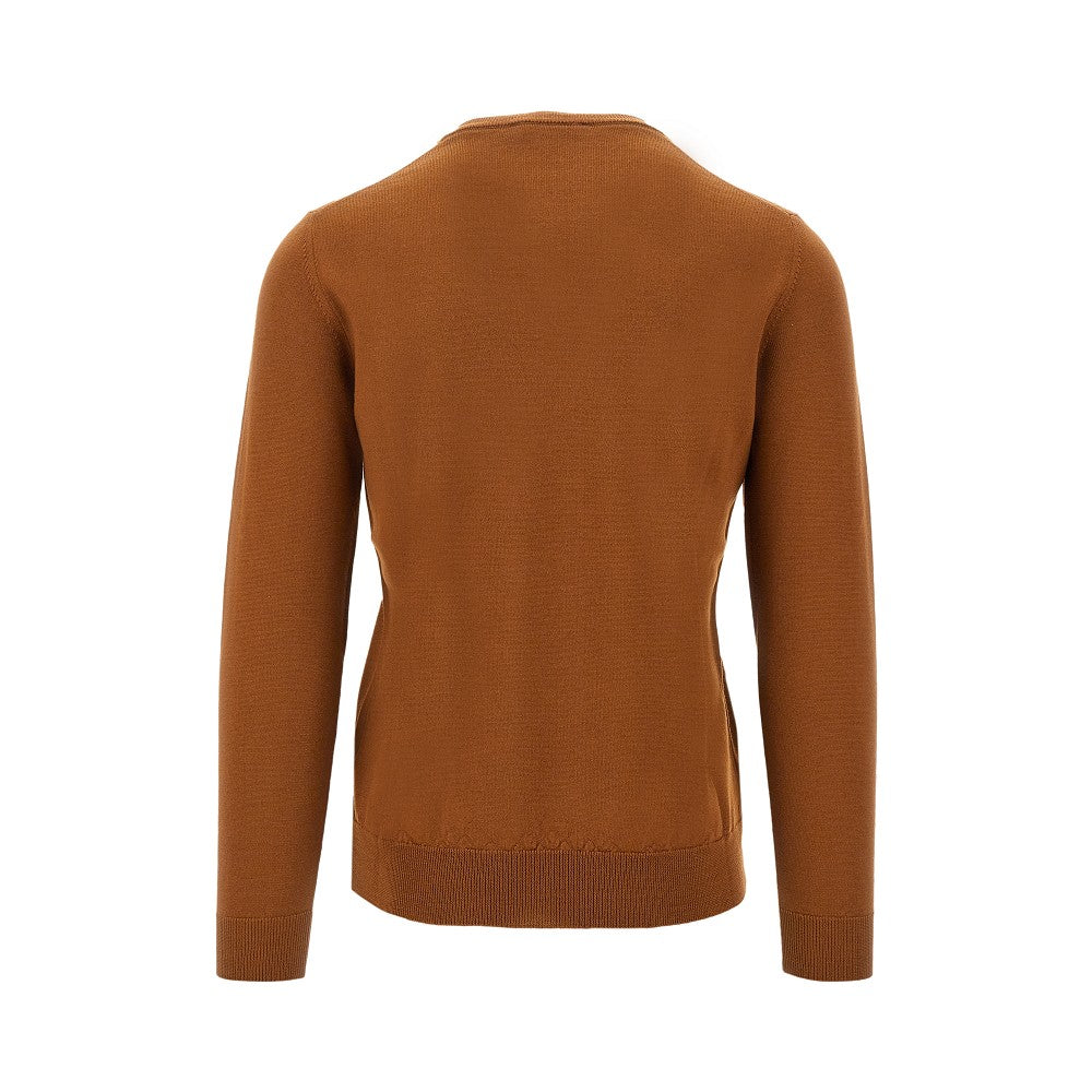 Merino wool V-neck sweater