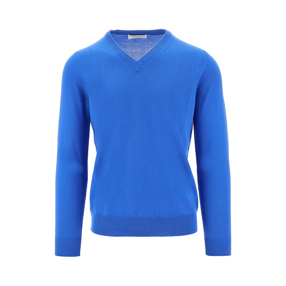 Merino wool V-neck sweater