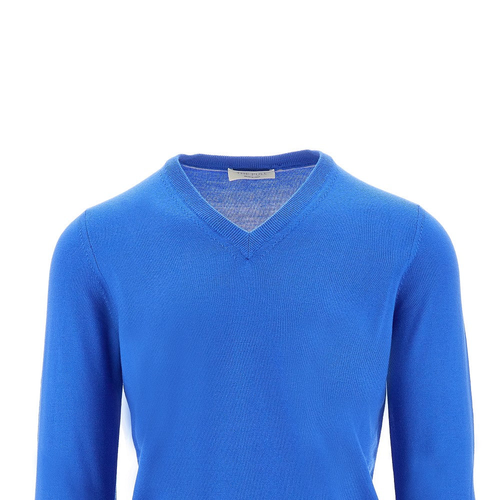 Merino wool V-neck sweater