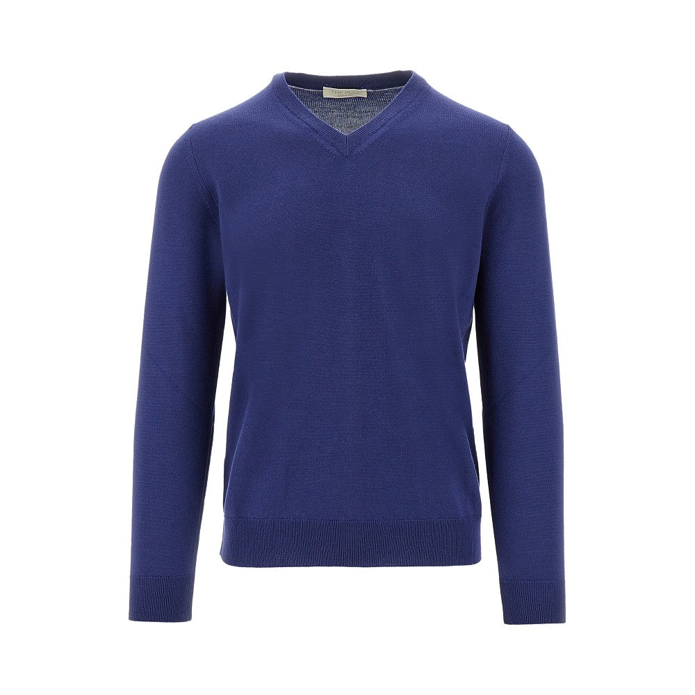 Merino wool V-neck sweater